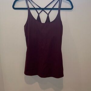 Burgundy tank